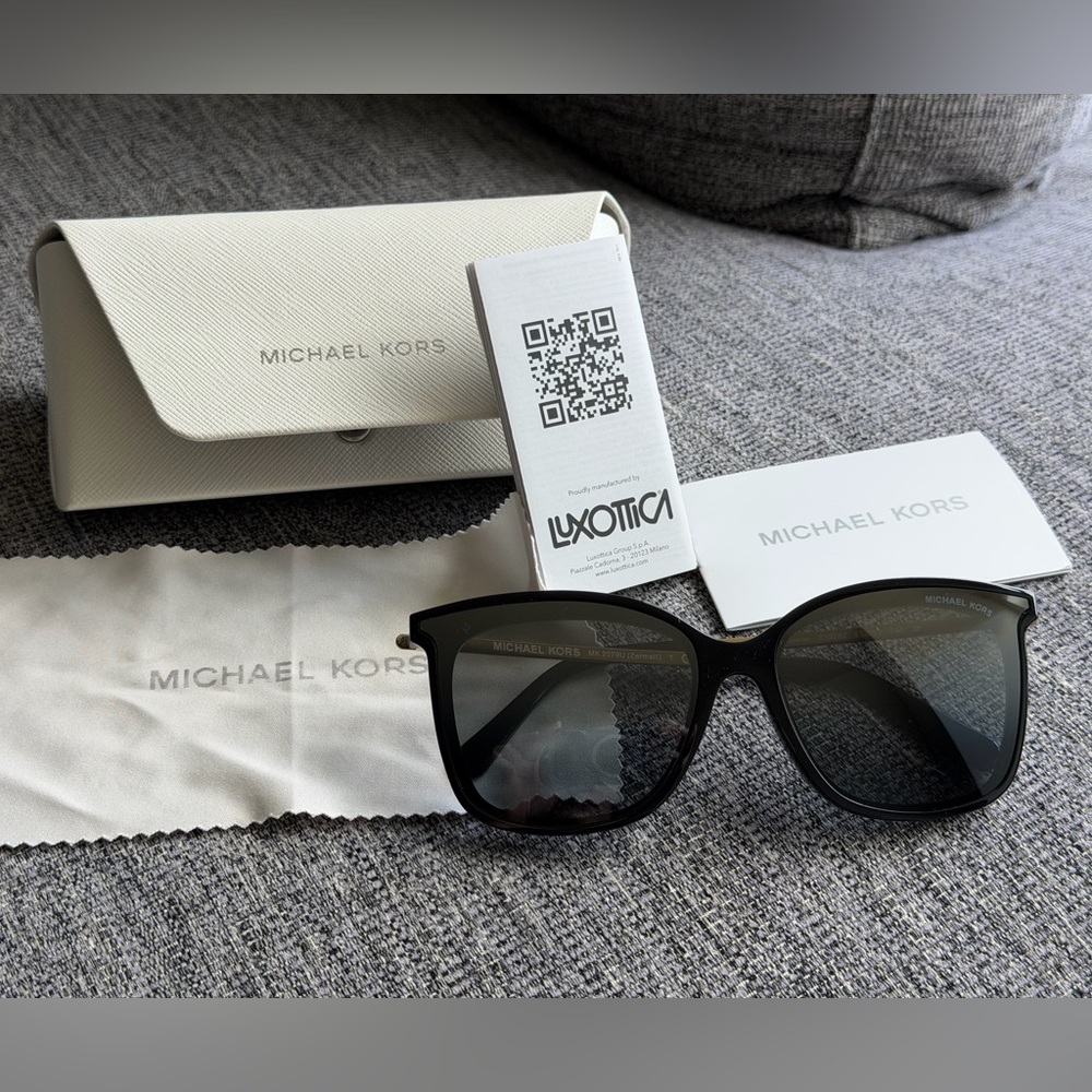 Michael Kors Black Polarized Sunglasses